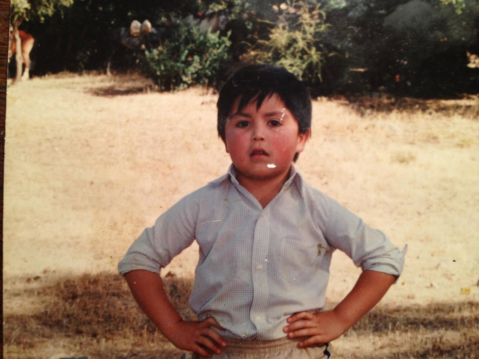 Juan Pablo Rojas durante su infancia